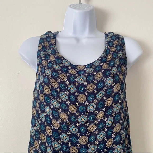 Sag Harbor Reversible Floral Maxi Dress Y2K Vintage Boho Summer Slip Dress- XL - Picture 4 of 10